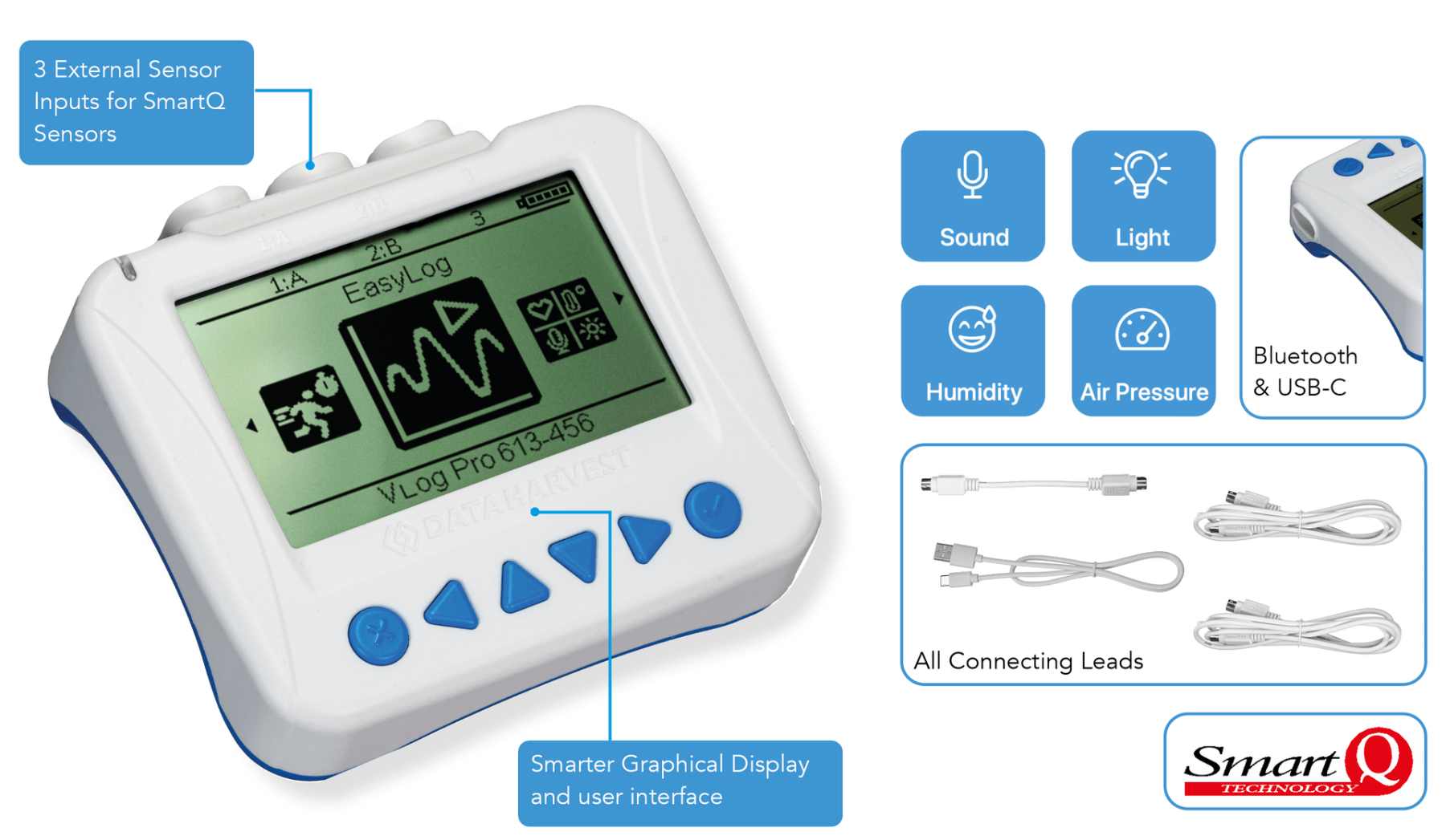Data Harvest V-Log Pro Data Logger 5 Pack